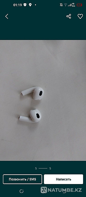 Наушники аир под с3 Алматы - изображение 2