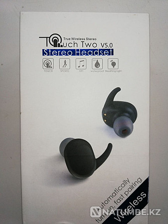 Сымсыз құлаққап Touch Two TWS V5.0 Black (450089)  Алматы - изображение 4