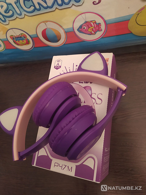 Наушники с ушками беспроводные Алматы - изображение 3