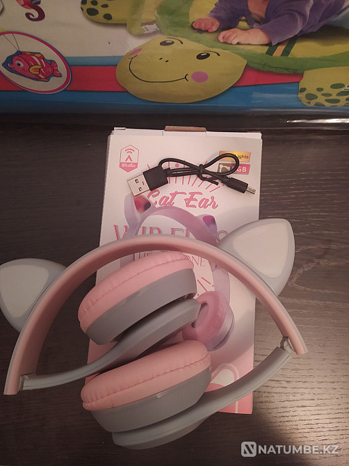 Наушники с ушками беспроводные Алматы - изображение 1
