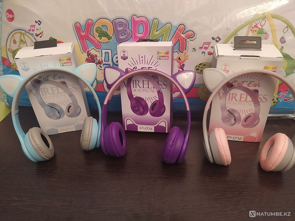 Наушники с ушками беспроводные Алматы - изображение 2