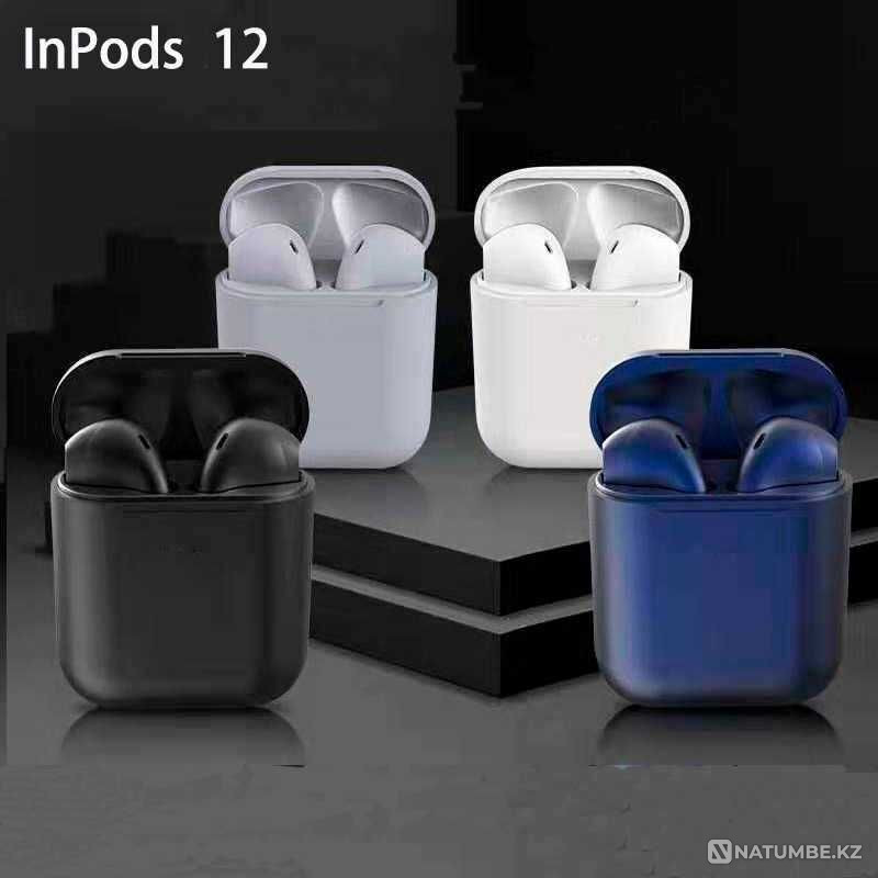 Наушники беспроводные сенсорные inPods 12 c зарядным чехлом Алматы - изображение 1