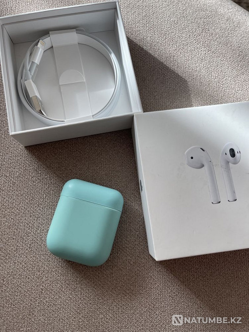 Apple AirPods headphones Almaty - photo 3