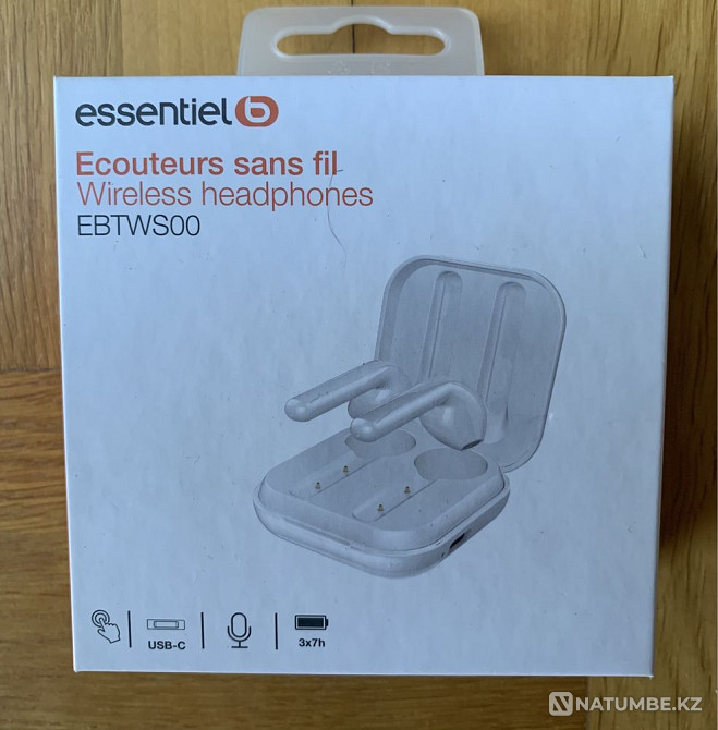 Наушники беспроводные Bluetooth. Новые. Франция. Алматы - изображение 1