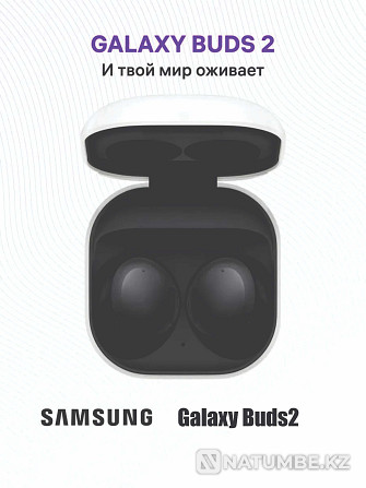 Беспроводные наушники SAMSUNG Galaxy Buds 2; графитовый Алматы - изображение 1