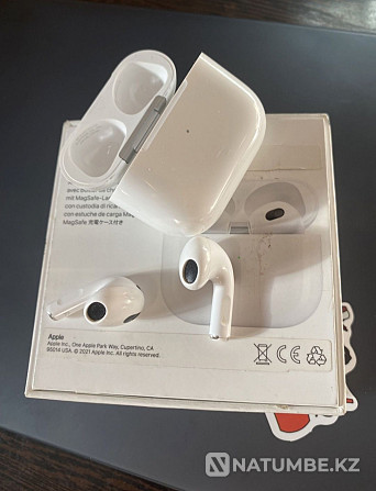 Headphones original AirPods 3; origina Apple l airpods 3. perfect used Almaty - photo 3