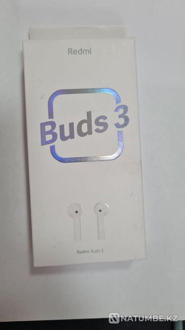Продам Наушники Xiaomi Redmi Buds 3 белый не распечатанные15 000 ? Алматы - изображение 1