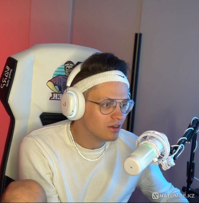 Игровые беспроводные наушники Logitech G735 с микрофоном; белые Алматы - изображение 1