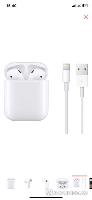 Наушники Airpods 2 Алматы - изображение 1