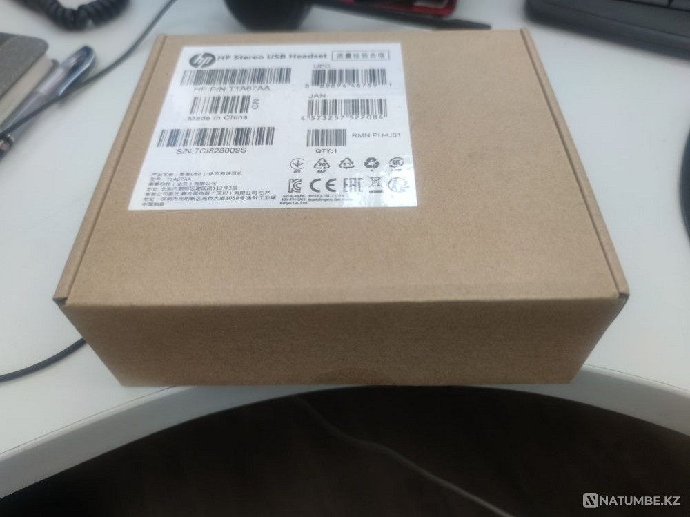 Headphones HP Stereo USB Headset Plantronics Logitech Almaty - photo 3