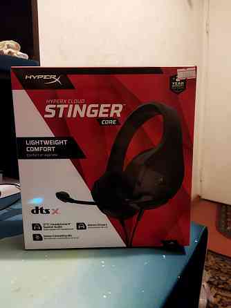 Новые наушники для компьютера ;hyperx cloud stinger Almaty