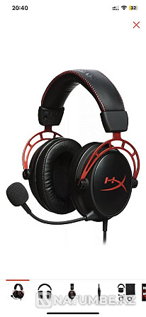 HyperX Cloud Alpha; Black/Red Almaty - photo 1