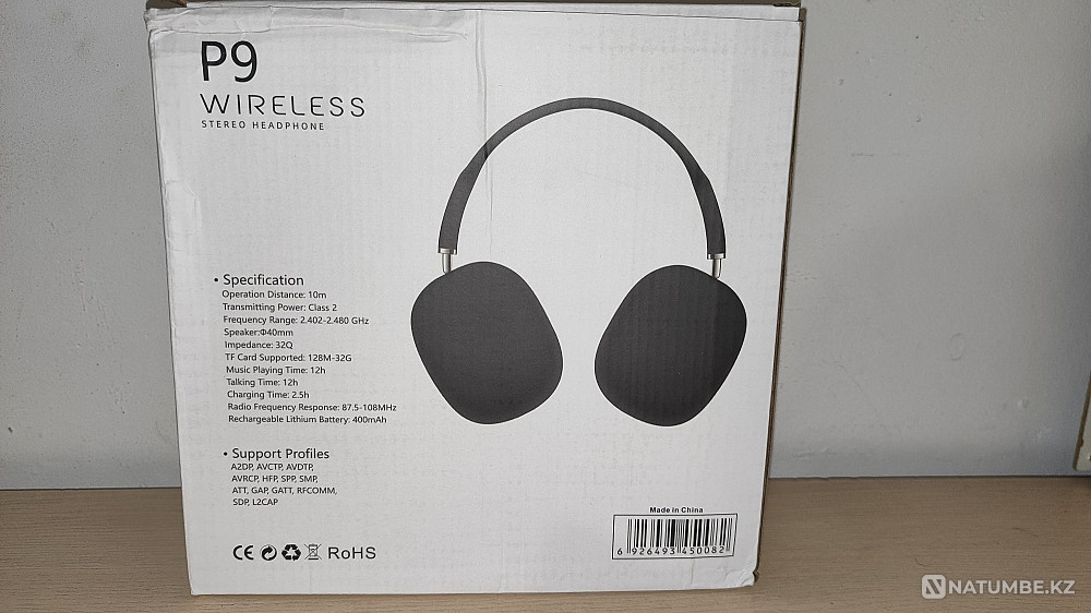 Selling P9 Wireless headphones Almaty - photo 5