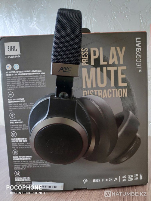 JBL LIVE 650BTNC ANC Active Noise Canceling Headphones Almaty - photo 7
