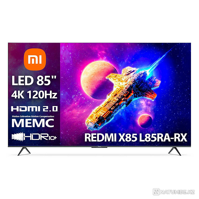 МАҢЫЗДЫ: Xiaomi Redmi X85 ойын теледидары [85 дюймдік (216 см) 4K 120 Гц DLG]  Алматы - изображение 2