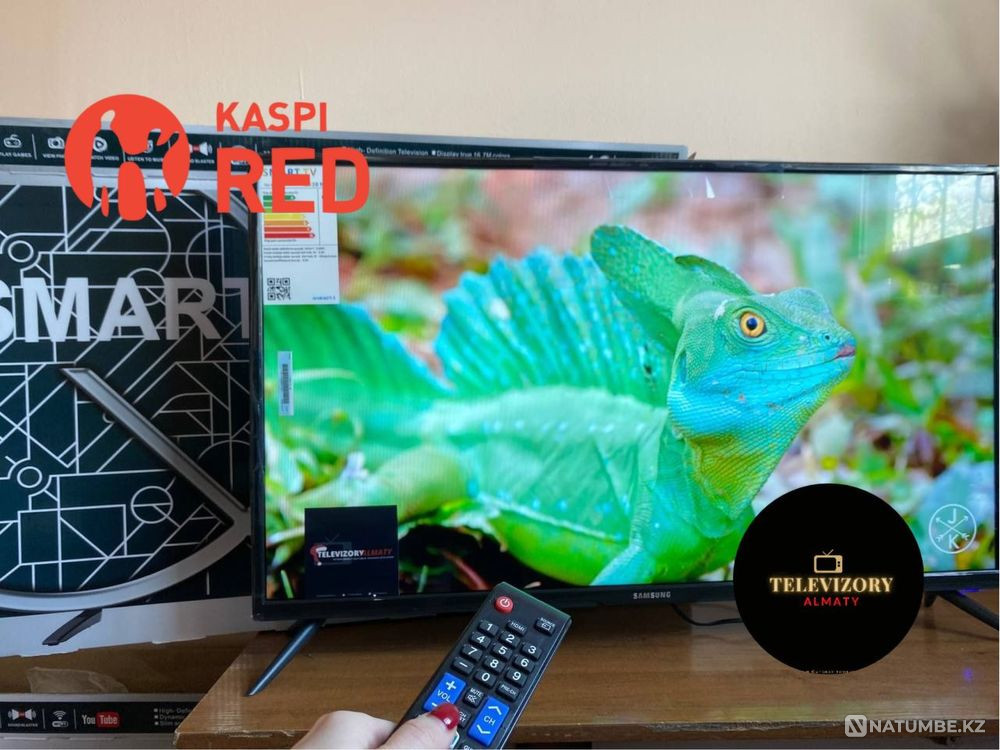 Телевизор новый в упаковке Гарантия с интернетом Samsung Smart 102см Алматы - изображение 1
