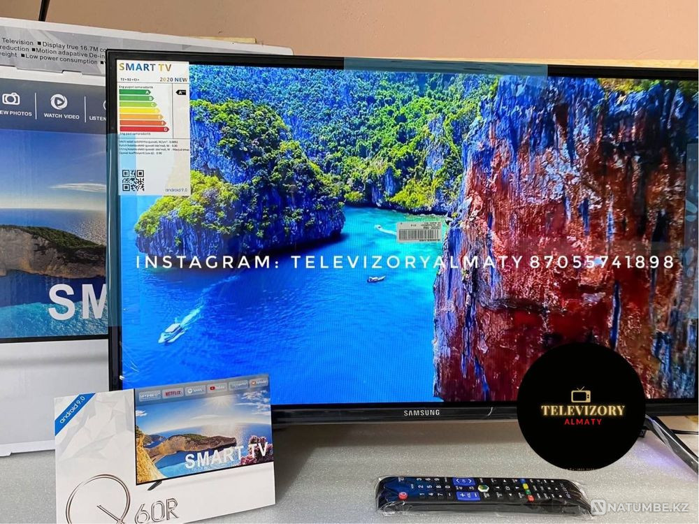 Телевизор новый в упаковке с интернетом WIFI 81см Youtube Google Кызылординская область - изображение 1