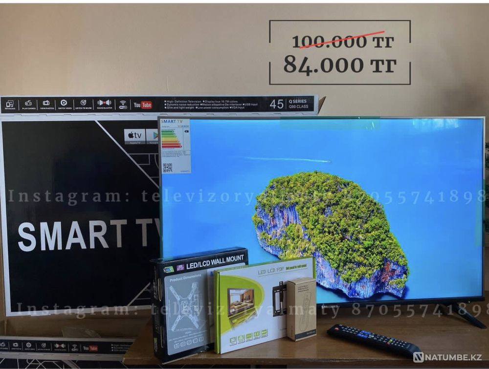 NEW SMART TV with Internet WIFI guarantee 109cm thin  - photo 1