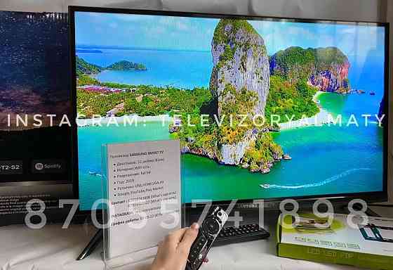 Телевизор Новый запечатанный с гарантией Samsung с интернетом Aqtobe