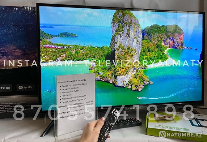 Телевизор Новый запечатанный с гарантией Samsung с интернетом Актобе - изображение 3