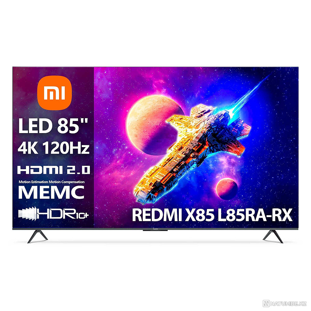 Ойын теледидары Xiaomi Redmi X85 [85 дюймдік (215 см) 4K 120 Гц DLG]  Темір - изображение 1