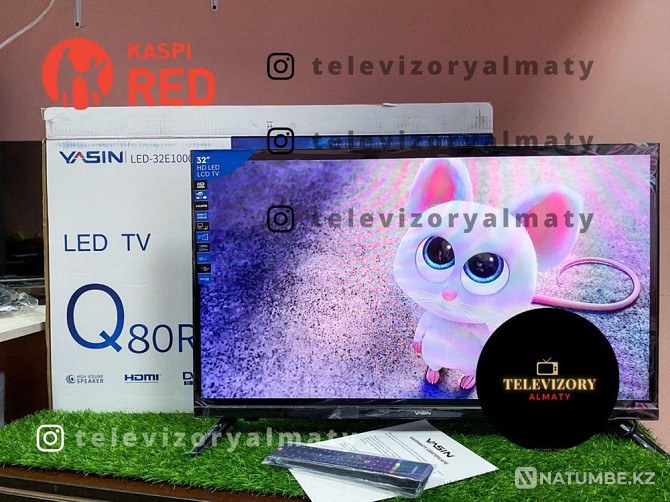 Телевизор YASIN SMART TV G11 WIFI новый с гарантией 81см Конаев - изображение 2
