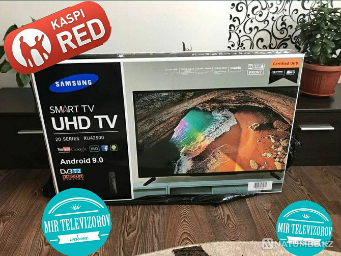 Большой Новый телевизор 102 см смарт ютуб вайфай успей забрать свой TV Талдыкорган - изображение 1