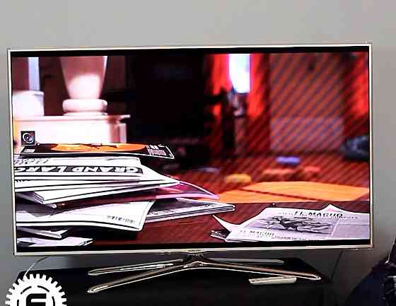 Шикарный телевизор белый оригинал Samsung 120cm 