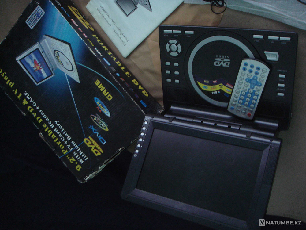 Branded with remote control Portable DVD player and TV player in a box Almaty - photo 5