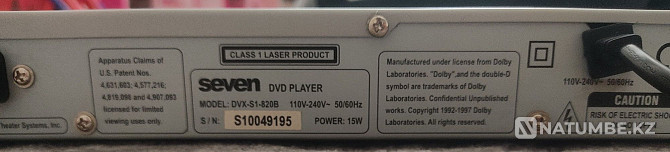 Dvd player seven model Dvxs1820b Алматы - изображение 3