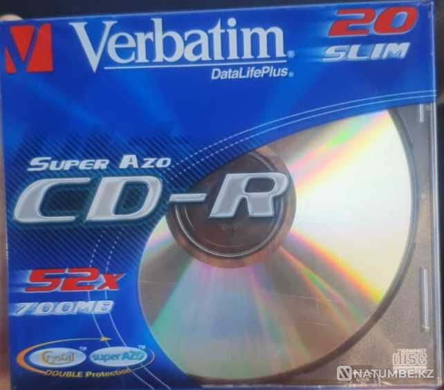 DVD+R; CD-R; DVD+RW disc from 60 tenge Almaty - photo 1
