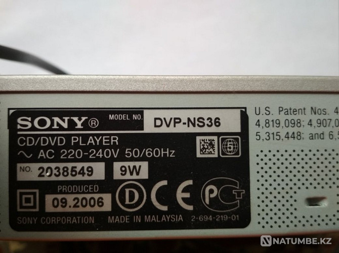 DVD плеер Sony продажа Алматы - изображение 1