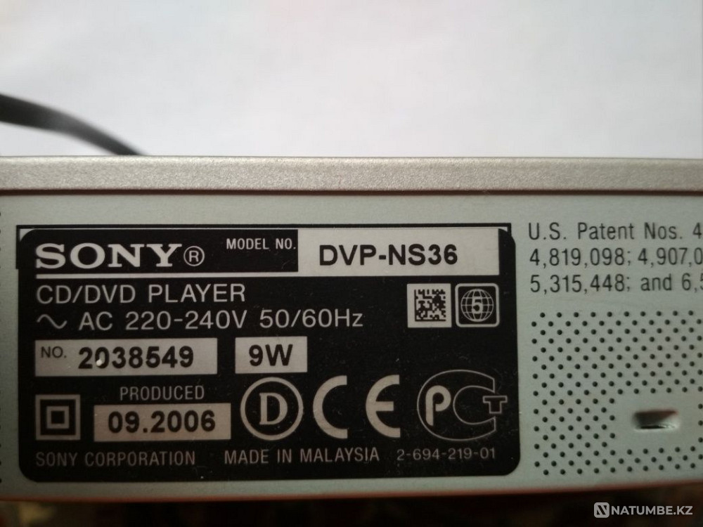 DVD плеер Sony продажа Алматы - изображение 1