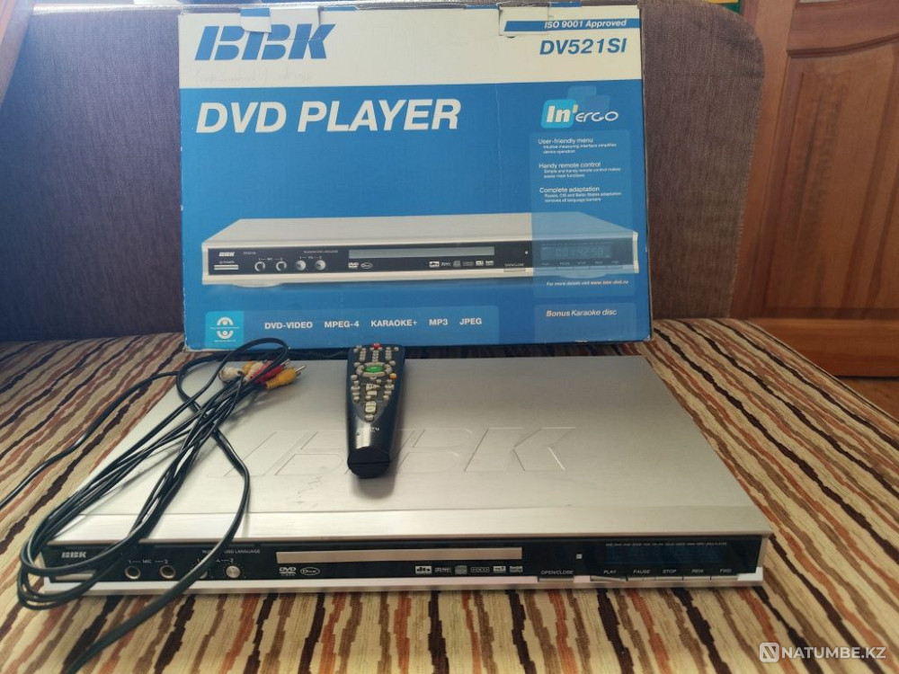 Продаю dvd-плеер BBK с функцией караоке ; mp3; jpeg; mpeg-4; video-dvd Алматы - изображение 2