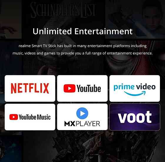 Лучшая TV-приставка 2022г Realme 4K Smart Google TV Stick Алматы