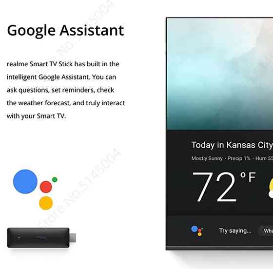 Лучшая TV-приставка 2022г Realme 4K Smart Google TV Stick Алматы