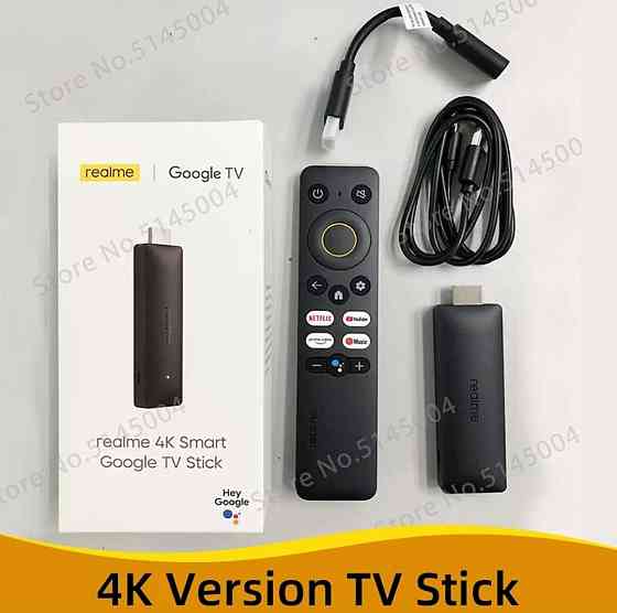 Лучшая TV-приставка 2022г Realme 4K Smart Google TV Stick Алматы