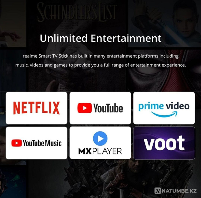 Лучшая TV-приставка 2022г Realme 4K Smart Google TV Stick Алматы - изображение 3
