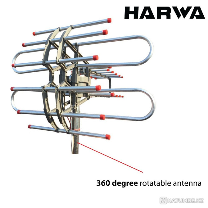 JS-850 айналмалы механизмі бар сыртқы белсенді теледидар антеннасы  Алматы - изображение 2