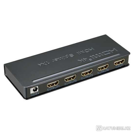 Splitter (Сплитер) hdmi 1-2/1-4/1-8 VGA Splitter (Сплитер) 1-4 в Алма Алматы - изображение 1