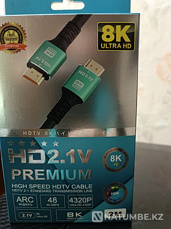 HDMI кабелі 8-K; PREMIUM Hdtv  Алматы - изображение 1