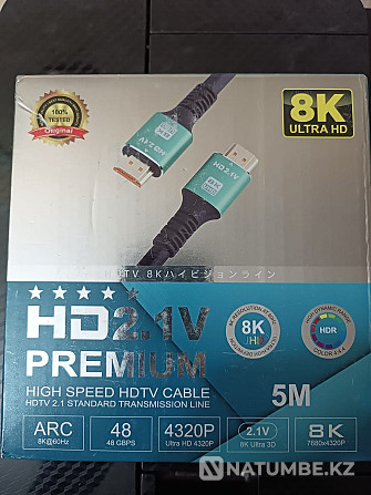 HDMI кабелі 8-K; PREMIUM Hdtv  Алматы - изображение 2