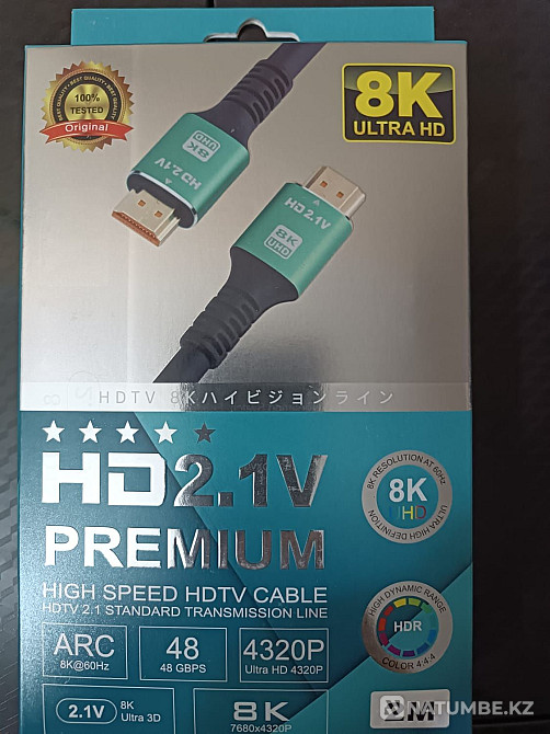 HDMI кабелі 8-K; PREMIUM Hdtv  Алматы - изображение 4