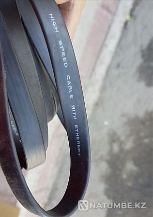 HDMI cables 9 and 10 meters flat HDMI cord used Almaty - photo 2