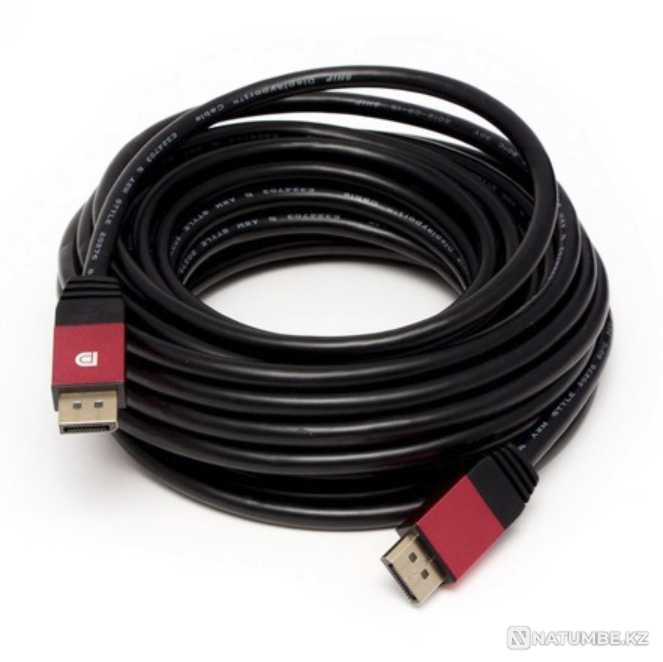 High quality long HDMI cable; Displayport (10 meters; 5 meters) Almaty - photo 1