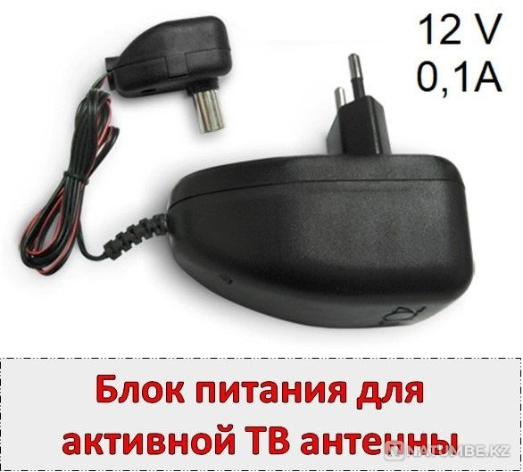 Блок питания для активной ТВ антенны; 12В 100ma Алматы - изображение 1