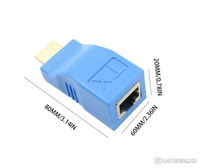 Переходник-удлинитель HDMI по витой паре (RJ45) до 20м Алматы - изображение 5