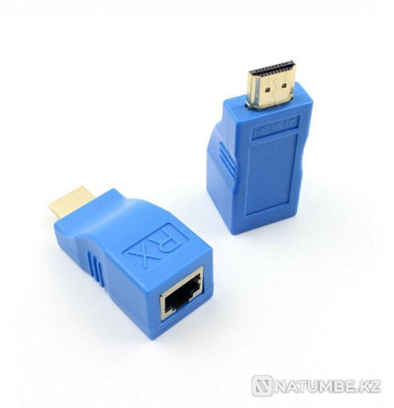 Переходник-удлинитель HDMI по витой паре (RJ45) до 20м Алматы - изображение 4