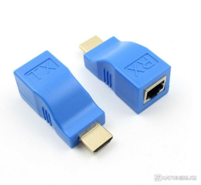 Переходник-удлинитель HDMI по витой паре (RJ45) до 20м Алматы - изображение 3