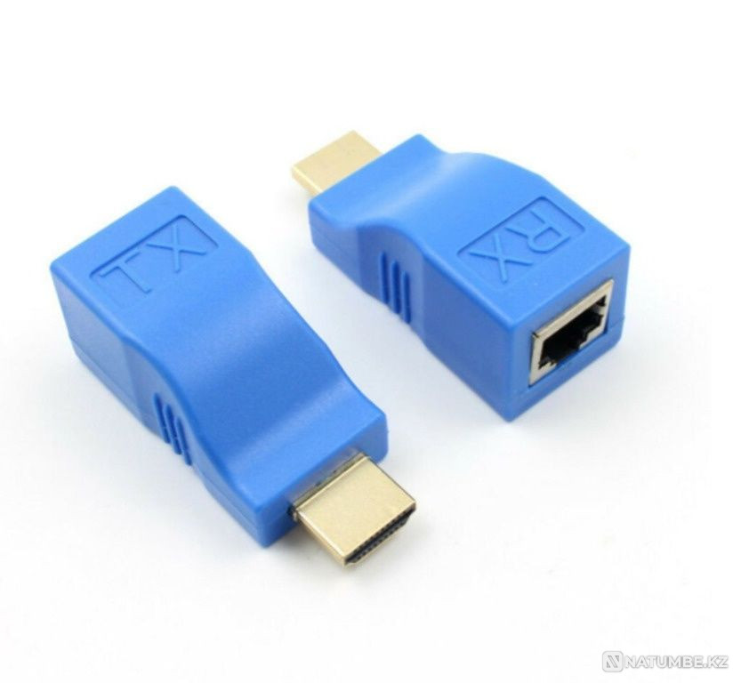 Переходник-удлинитель HDMI по витой паре (RJ45) до 20м Алматы - изображение 3